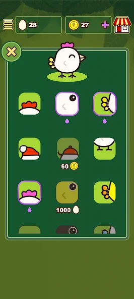 Screenshot permainan ayam - almari pakaian